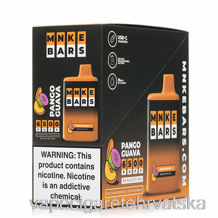 Vape Hrvatska Mnke Bars 6500 Za Jednokratnu Upotrebu (5 Komada)